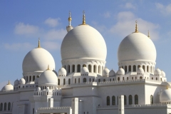Abu Dhabi Sjeikh Zajed moskee Abu Dhabi met kinderen