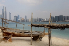 Abu Dhabi stad met kinderen