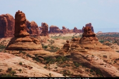 Rare vormen in Arches nationaal park Amerika met kinderen