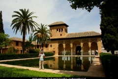 Alhambra prachtige Islamitische schoonheid Andalusië met kinderen