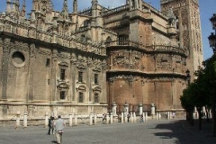 Sevilla kathedraal Andalusië met kinderen