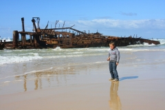 Australië Fraser Island schipbreuk