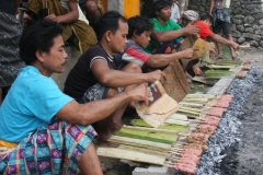 Bali met kinderen barbequen