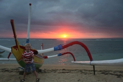 Bali met kinderen sunrise