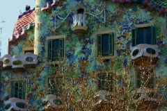 Casa Battlo gevel Barcelona met kinderen