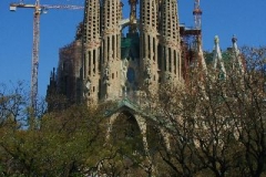 Gaudi's familia Sagrada Barcelona met kinderen