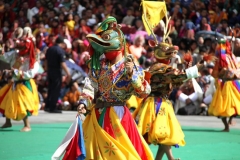 Tshechu Faro Bhutan met kinderen