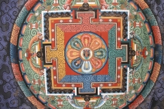 Thangka Bhutan met kinderen