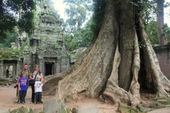 Familie avontuur in Angkor Cambodja