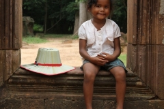 Poseren Banteay Srei Cambodja