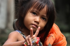 Prachtig meisje Angkor