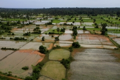 Uitzicht op Cambodja platteland