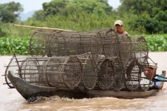 Visser Tonle Sap meer Cambodja
