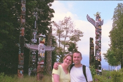 Indianen Vancouver Canada met kinderen