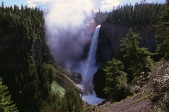 Watervallen van Wells Gray Canada met kinderen