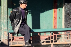 Authentiek beeld in het prachtige zomerpaleis Beijing met kinderen