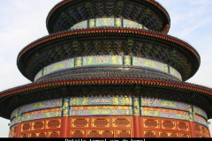 Details tempel van de hemel Beijing met kinderen