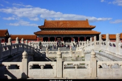 Hart van de verboden stad Beijing met kinderen