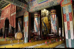 Lama tempel tibetaans heiligdom Beijing met kinderen