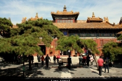 Lama tempel Beijing met kinderen