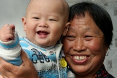 Prachtig stel Beijing met kinderen