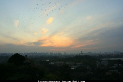 Zonsondergang Beijing Beijing met kinderen