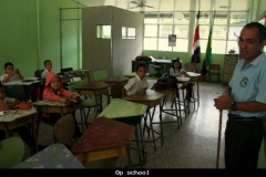 Op school