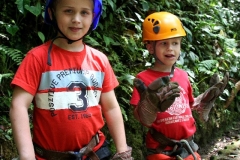 Trots op mijn kinderen tijdens de canopy