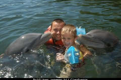 Dolfijnen zwemmen Cienfuegos Cuba met kinderen