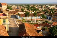 Trinidad de daken Cuba met kinderen