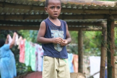 Fiji met kinderen jongen