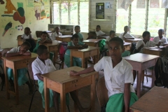 Fiji met kinderen school klas