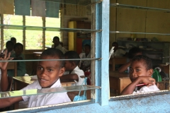 Fiji met kinderen school