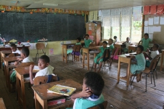 Fiji met kinderen schoolklas