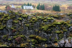 Beautiful thingvellir IJsland met kinderen
