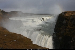 Gulfoss watergeweld IJsland met kinderen
