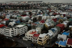 Reykjavik uitzicht IJsland met kinderen