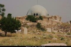 Amman op de citadel Jordanië met kinderen