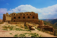 Kerak kruisvaarderskasteel Jordanië met kinderen