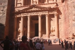 Petra schatkamer Jordanië met kinderen