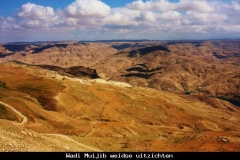 Wadi Muijib weidse uitzichten Jordanië met kinderen