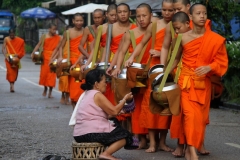 Luang Prabang Laos in de vroege ochtend
