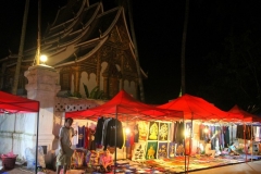 Luang Prabang Laos romantisch avondbeeld