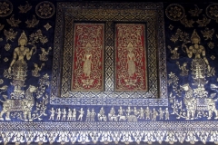 Prachtige tempelwanden Luang Prabang Laos