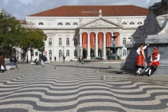 Mooie pleinen Lissabon met kinderen