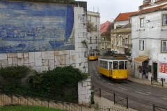 Tram 28 Lissabon met kinderen