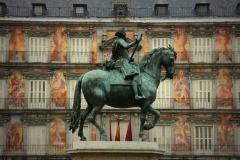 Plaza Mayor Madrid met kinderen