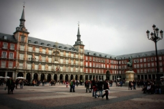 Plaza Mayor Madrid met kinderen