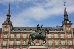 Plaza Mayor Madrid met kinderen
