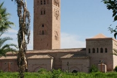 Koutoubia markeerpunt Marrakesch Marokko met kinderen